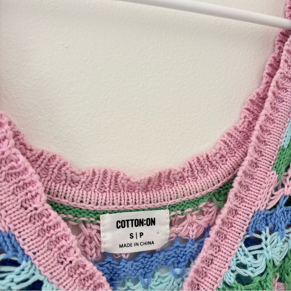 Cotton On Pastel Crochet Top - Picture 2 of 3